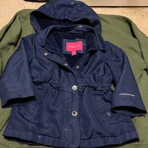 Newly added 💕 London Fog Navy Blue Kids with Hood